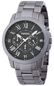  Shop Authentic Fossil Grant Chronograph Blue Dial Grey Steel Strap Watch for Men - FS4831 - Luxxuri