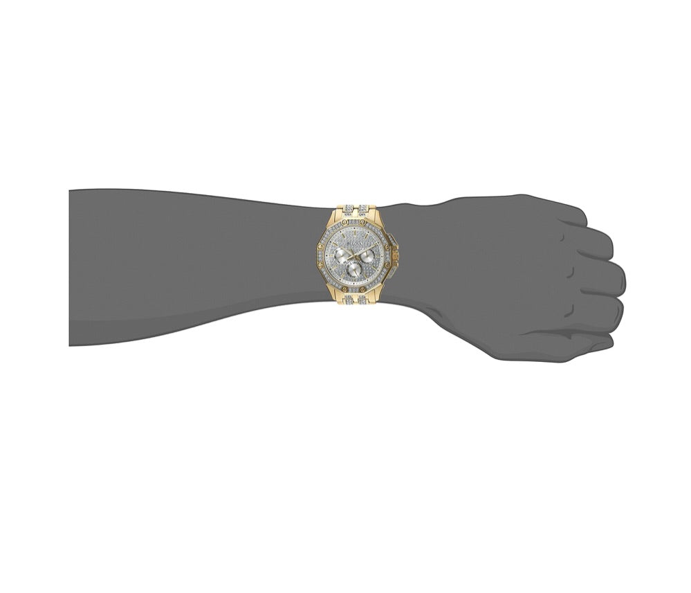  Shop Authentic Bulova Crystal Collection Octova White Dial Gold Steel Strap Watch for Men - 98C126 - Luxxuri