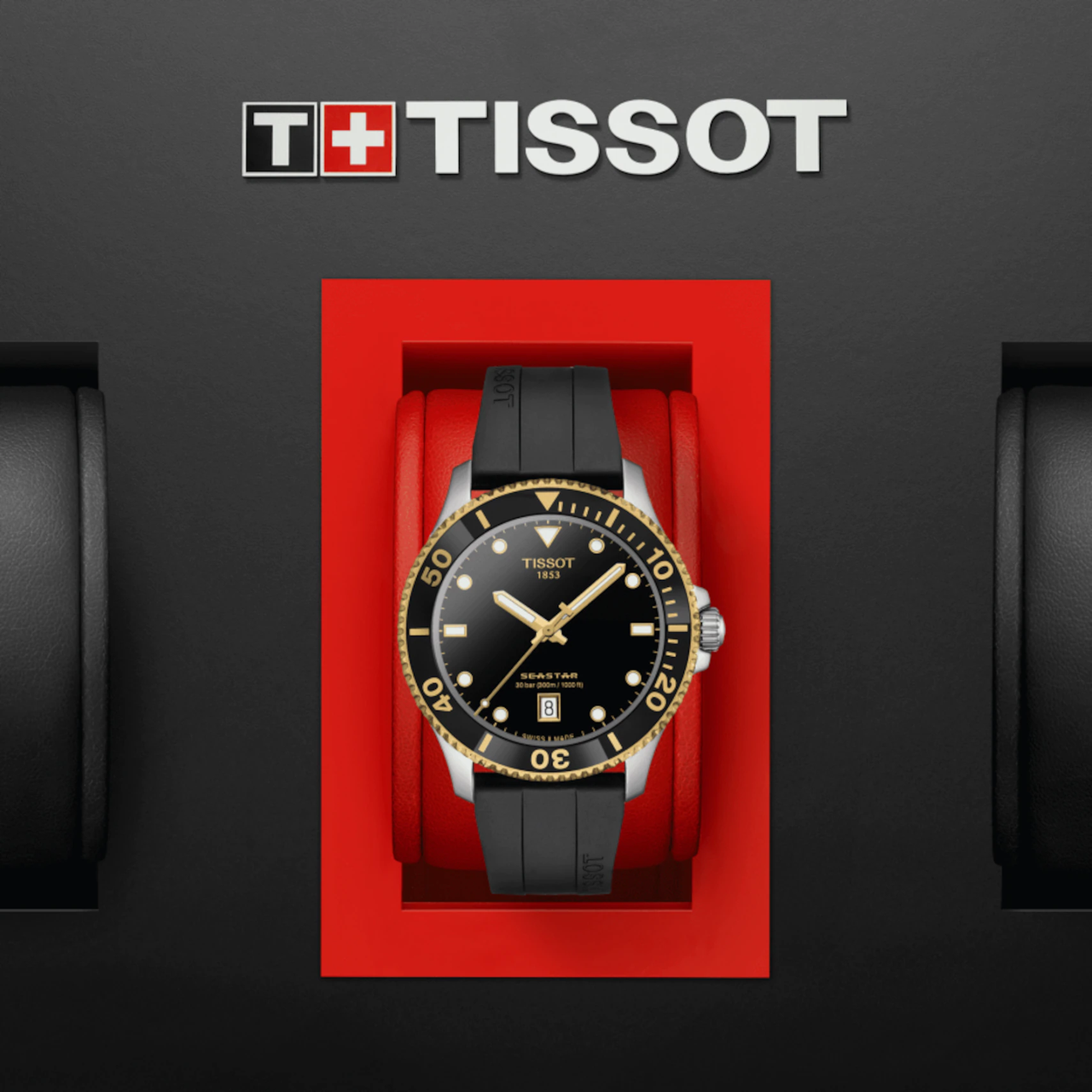  Shop Authentic Tissot Seastar 1000 Black Dial Black Rubber Strap Watch For Men - T120.410.27.051.00 - Luxxuri