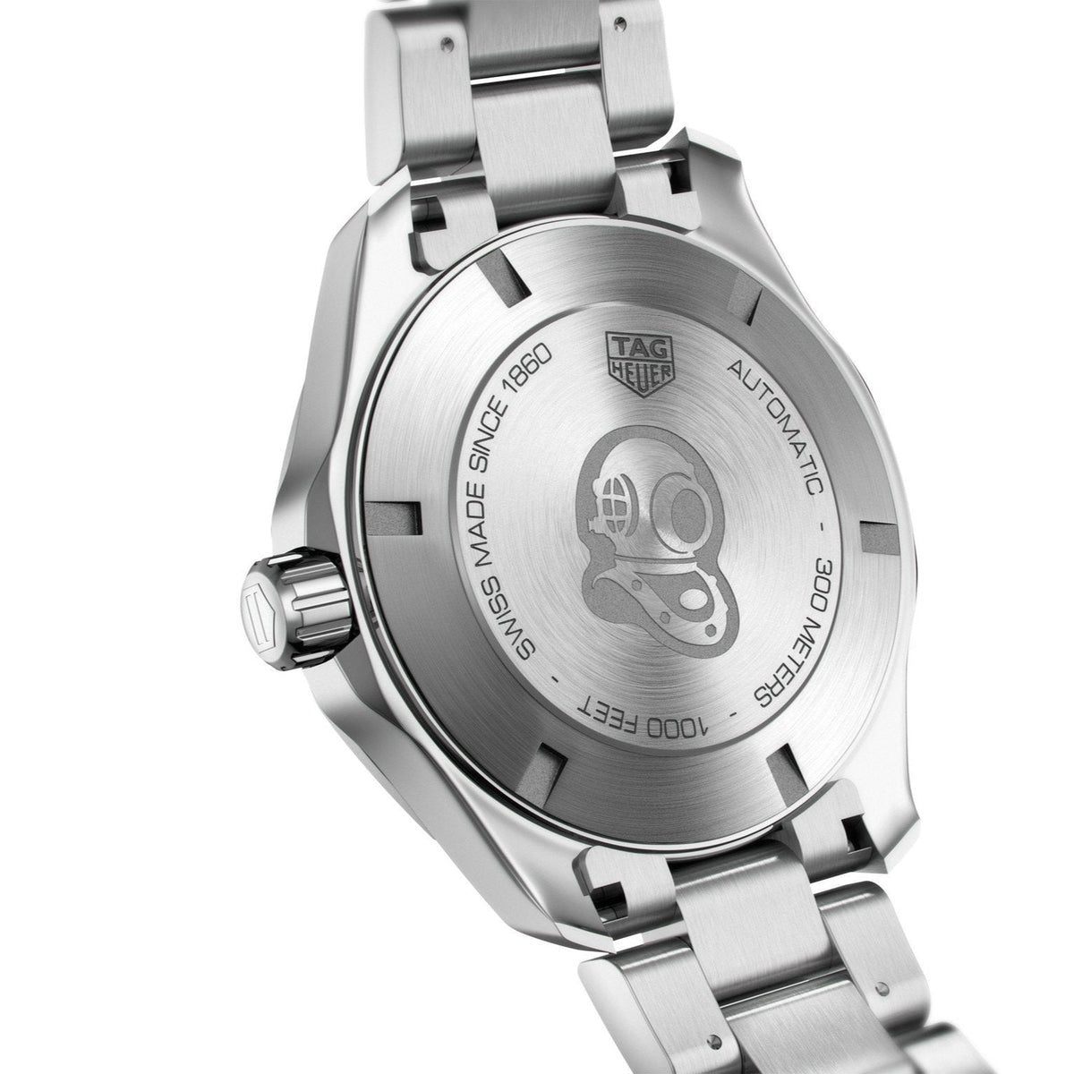  Shop Authentic Tag Heuer Aquaracer Black Dial Silver Steel Strap Strap Watch for Men - WAY201A.BA0927 - Luxxuri