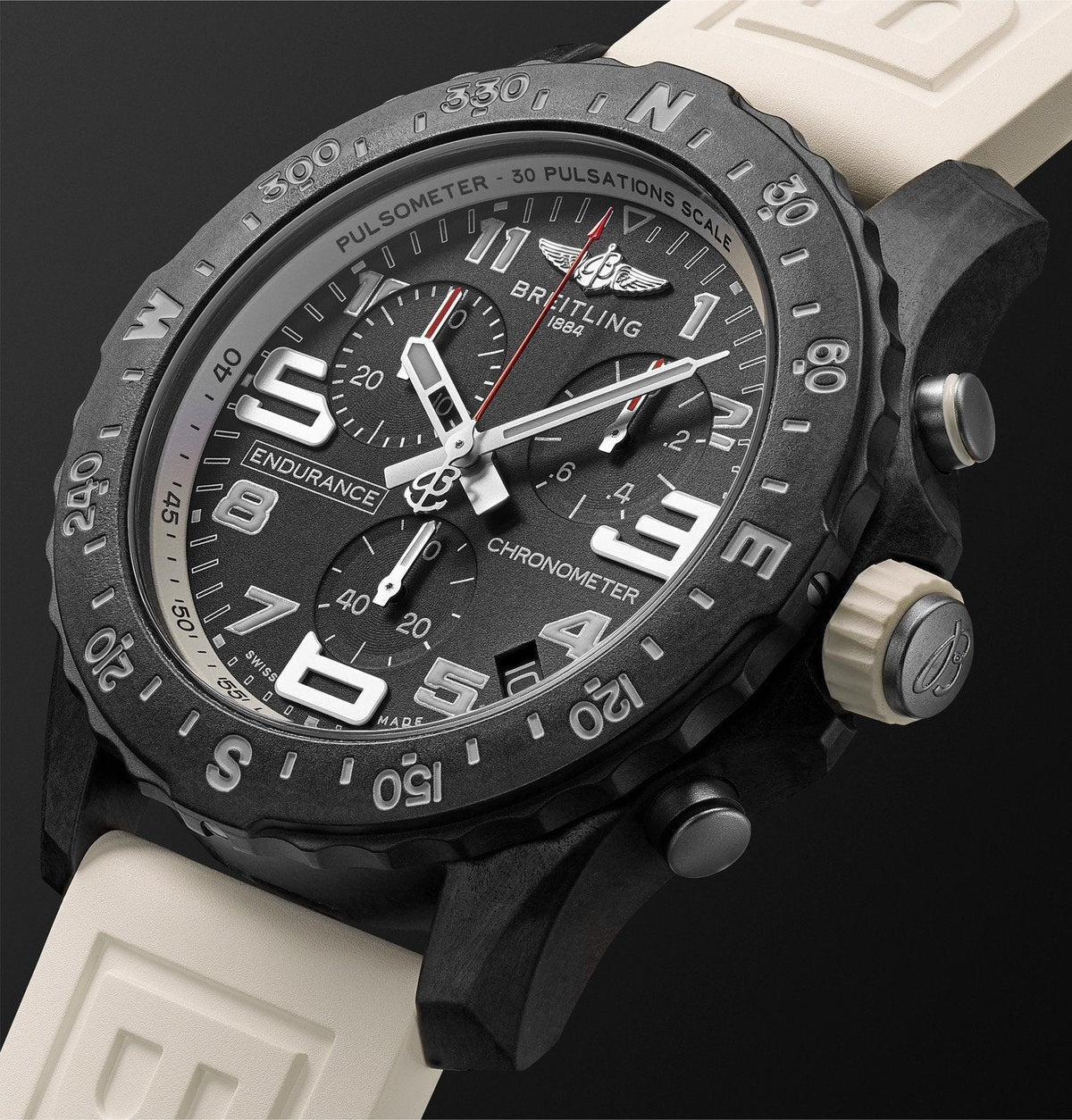 Shop Authentic Breitling Endurance Pro Black Dial White Rubber Strap Watch for Men - X82310A71B1S1 - Luxxuri