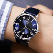  Shop Authentic Tissot Carson Premium Blue Dial Blue Leather Strap Watch For Men - T122.410.16.043.00 - Luxxuri