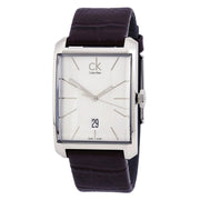  Shop Authentic Calvin Klein Window Silver Dial Brown Leather Strap Watch for Men - K2M21126 - Luxxuri