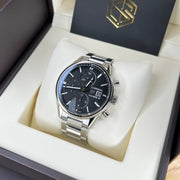  Shop Authentic Tag Heuer Carrera Automatic Chronograph Black Dial Silver Steel Strap Watch for Men - CBK2110.BA0715 - Luxxuri