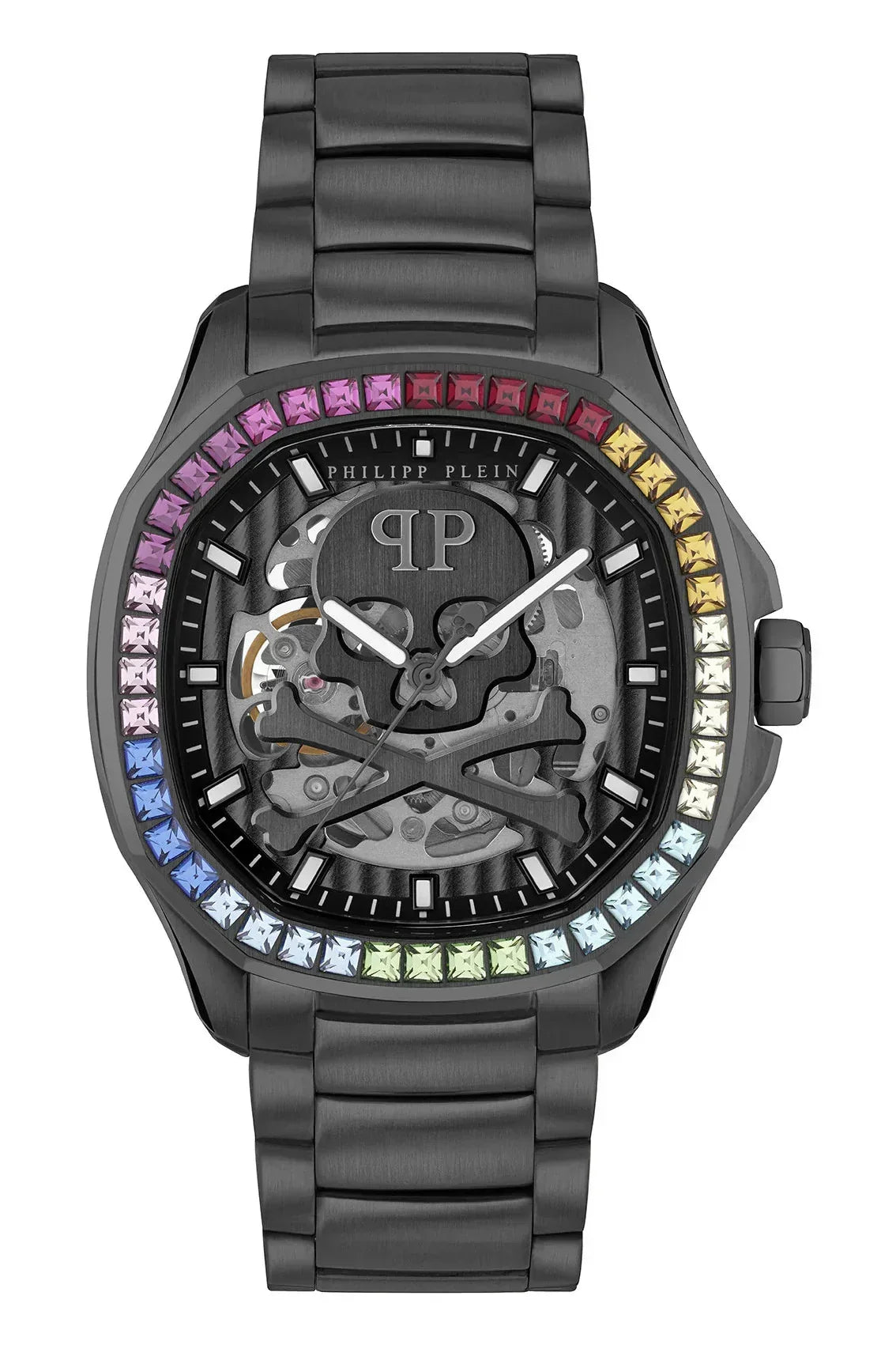 Philipp Plein High-Conic Automatic Black Dial Black Stainless Steel Strap Watch For Men - PWRAA0823