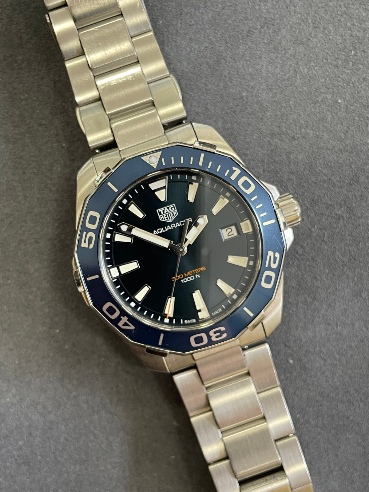  Shop Authentic Tag Heuer Aquaracer Blue Dial Watch for Men - WAY111C.BA0928 - Luxxuri