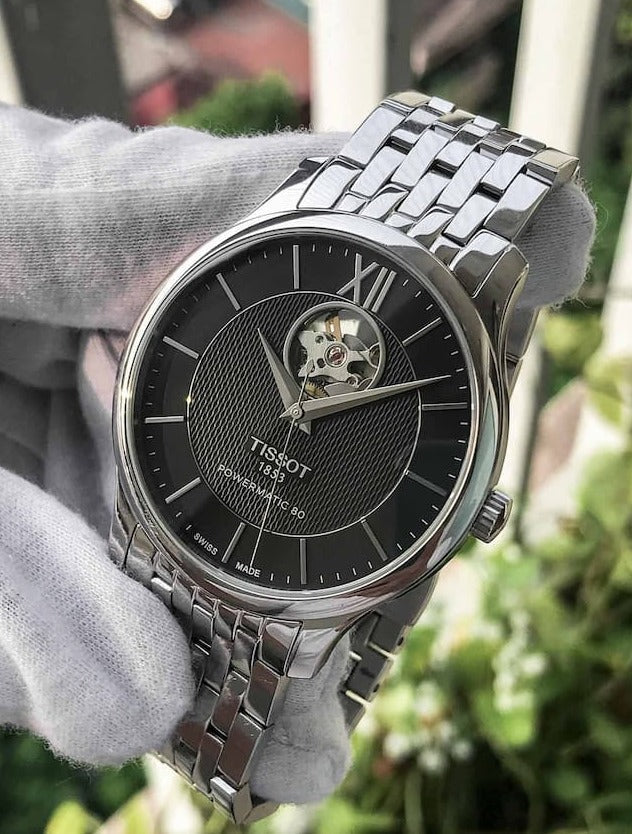  Shop Authentic Tissot Tradition Automatic Open Heart Automatic Watch For Men - T063.907.11.058.00 - Luxxuri