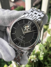  Shop Authentic Tissot Tradition Automatic Open Heart Automatic Watch For Men - T063.907.11.058.00 - Luxxuri