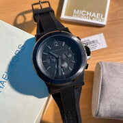  Shop Authentic Michael Kors Dylan Black Dial Black Rubber Strap Watch for Men - MK8152 - Luxxuri
