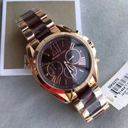  Shop Authentic Michael Kors Bradshaw Burgundy Dial Two Tone Steel Strap Watch for Women - MK6270 - Luxxuri