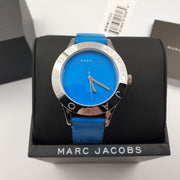  Shop Authentic Marc Jacobs Blade Blue Dial Blue Leather Strap Watch for Women - MBM1202 - Luxxuri
