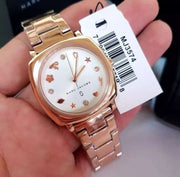  Shop Authentic Marc Jacobs Mandy White Dial Rose Gold Steel Strap Watch for Women - MJ3574 - Luxxuri