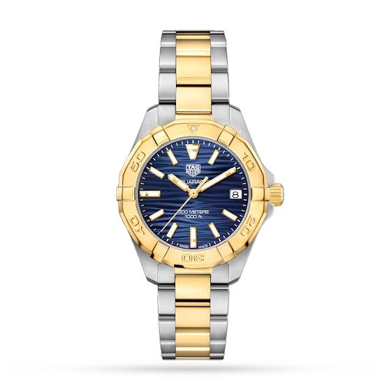  Shop Authentic Tag Heuer Aquaracer Blue Dial Two Tone Steel Strap Watch for Women - WBD1325.BB0320 - Luxxuri