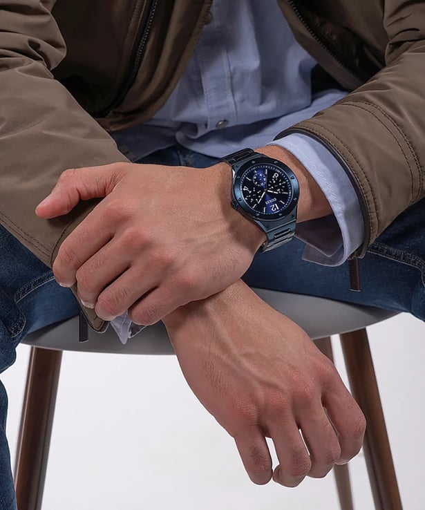  Shop Authentic Guess Scope Multifunction Blue Dial Blue Steel Strap Watch for Men - GW0454G4 - Luxxuri