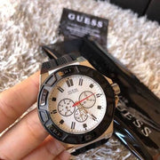  Shop Authentic Guess Force Analog Quartz White Dial Black Rubber Strap Watch For Men - W0674G3 - Luxxuri
