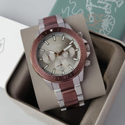  Shop Authentic Fossil Bannon Multifunction Brown Dial Two Tone Steel Strap Watch for Men - BQ2502 - Luxxuri