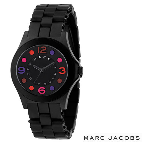  Shop Authentic Marc Jacobs Pelly Black Dial Black Silicone Strap Watch for Women - MBM2543 - Luxxuri