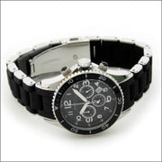  Shop Authentic Marc Jacobs Rock Chronograph Black Dial Black Silicone Strap Watch for Women - MBM2551 - Luxxuri