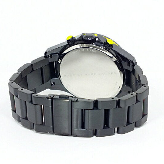  Shop Authentic Marc Jacobs Rock Chronograph Black Dial Black Steel Strap Watch for Men - MBM5026 - Luxxuri