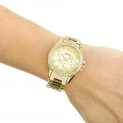  Shop Authentic Fossil Riley Gold Dial Gold Steel Strap Watch for Women - ES3203 - Luxxuri