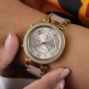  Shop Authentic Michael Kors Parker Gold Dial Two Tone Steel Strap Watch for Women - MK6326 - Luxxuri