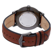  Shop Authentic Fossil The Minimalist 3H Grey Dial Brown Leather Strap Watch for Men - FS5479 - Luxxuri