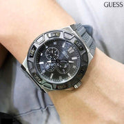  Shop Authentic Guess Force Grey Dial Grey Rubber Strap Watch For Men - W0674G8 - Luxxuri