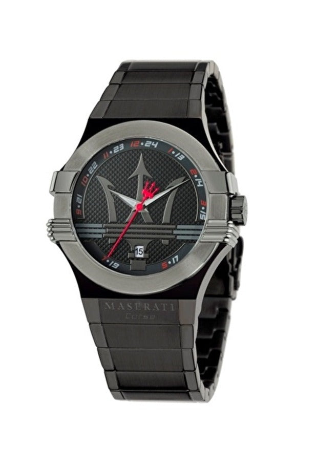  Shop Authentic Maserati Potenza 42mm Black Analog Dial Black Strap Watch For Men - R8853108003 - Luxxuri
