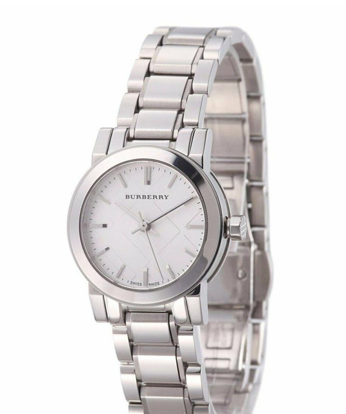 Shop Authentic Burberry The City Silver Dial Silver Steel Strap Watch for Women - BU9200 - Luxxuri