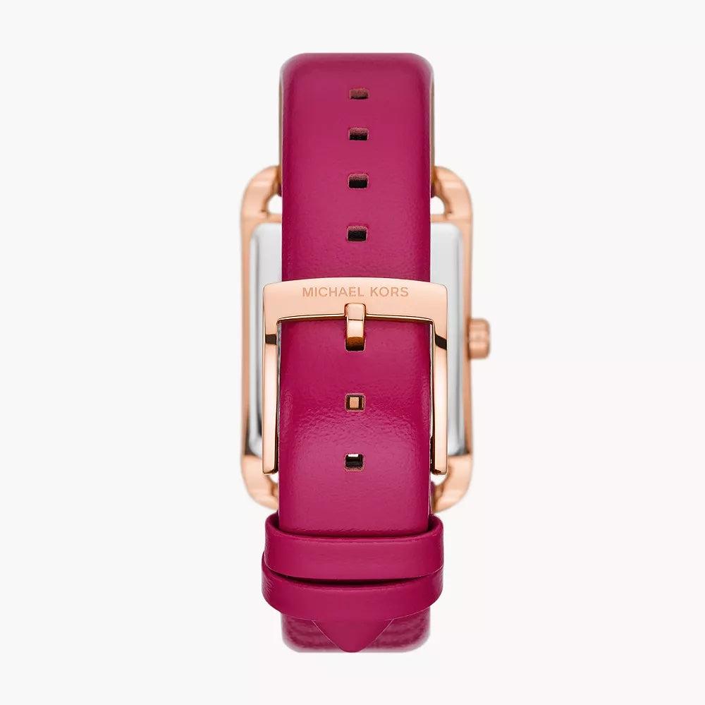  Shop Authentic Michael Kors Monroe Three Hand White Dial Pink Leather Strap Watch for Women - MKO1029 - Luxxuri