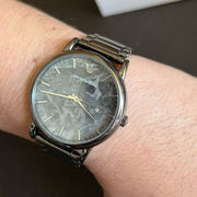  Shop Authentic Emporio Armani Luigi Analog Grey Dial Grey Steel Strap Watch For Men - AR11155 - Luxxuri