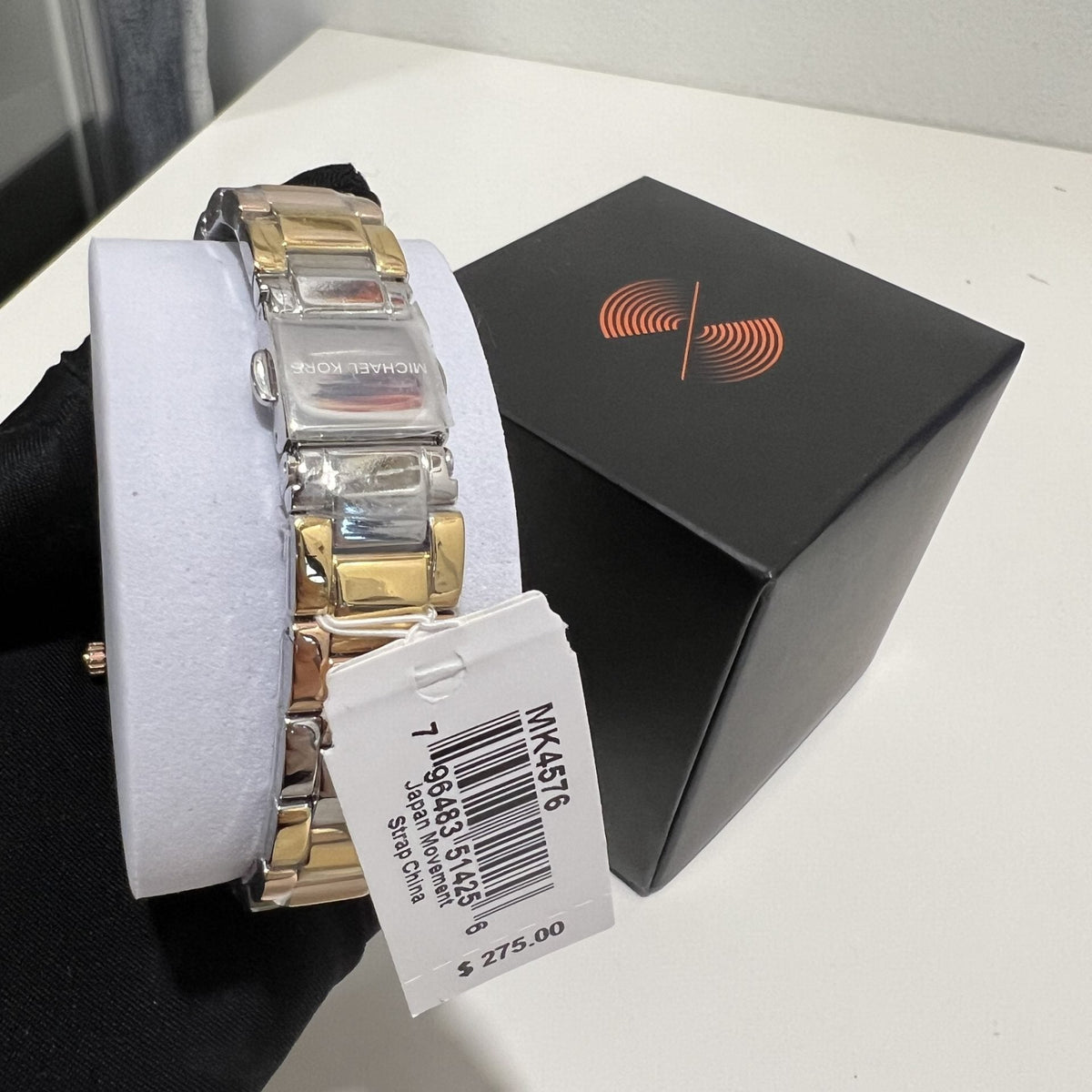  Shop Authentic Michael Kors Tibby Three Hand Crystals Silver Dial Two Tone Steel Strap Watch for Women - MK4576 - Luxxuri