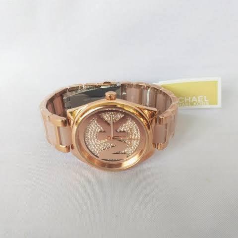  Shop Authentic Michael Kors Janelle Three Hand Rose Gold Dial Two Tone Steel Strap Watch For Women - MK7089 - Luxxuri