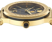  Shop Authentic Versace Greca Moonphase Analog Black Dial Black Leather Strap Watch For Men - VE7G00123 - Luxxuri