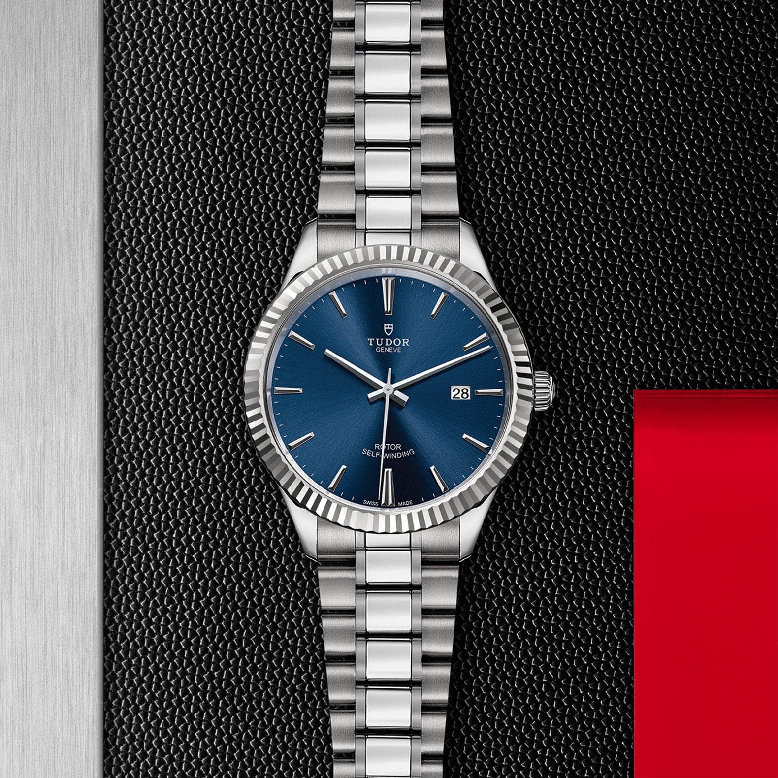  Shop Authentic Tudor Style Automatic Blue Dial Silver Steel Strap Watch for Men - M12710-0013 - Luxxuri