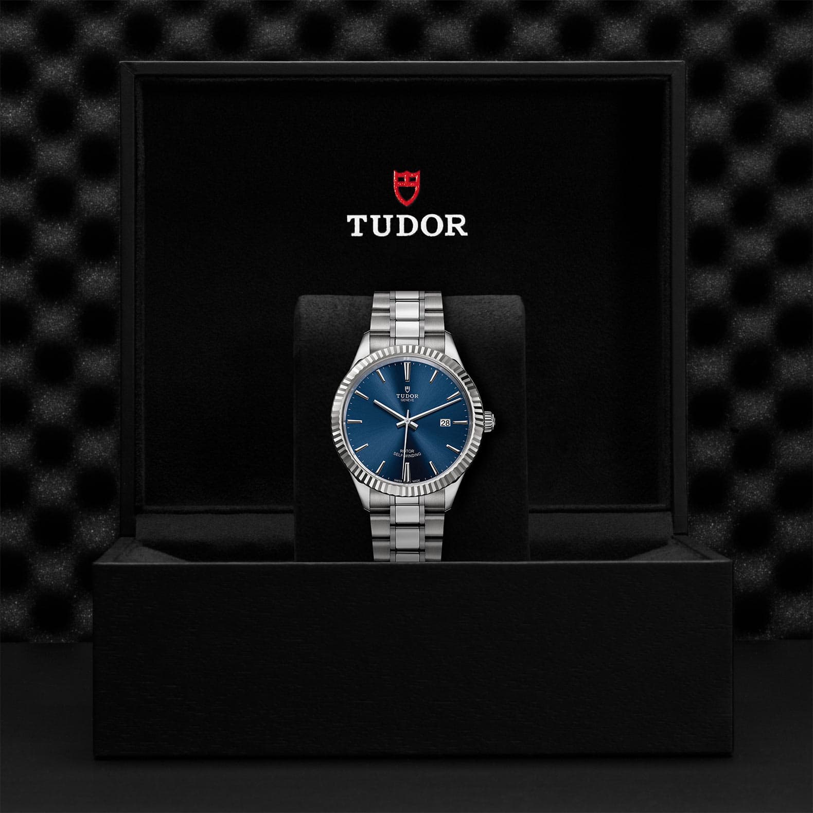  Shop Authentic Tudor Style Automatic Blue Dial Silver Steel Strap Watch for Men - M12710-0013 - Luxxuri