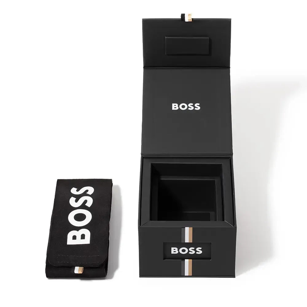 Hugo Boss Candor Automatic Blue Dial Grey Steel Strap Watch for Men - 1514119