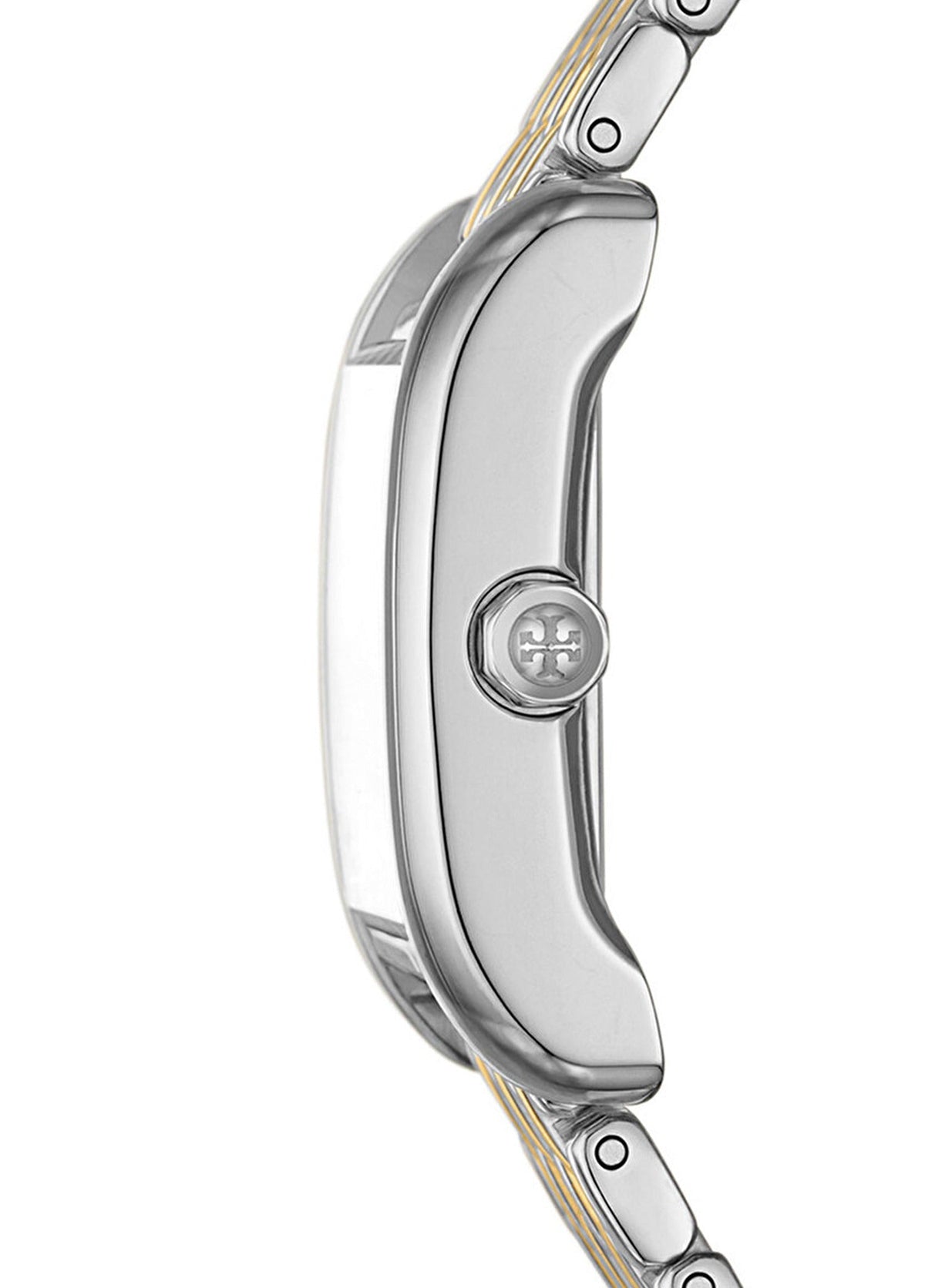 Tory Burch Eleanor White Dial Two Tone Steel Strap Watch for Women - TBW1070