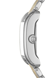 Tory Burch Eleanor White Dial Two Tone Steel Strap Watch for Women - TBW1070