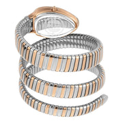 Just Cavalli Glam Evo 4 White Dial Two Tone Steel Strap Watch for Women - JC1L209M0075