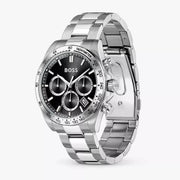 Hugo Boss Hero 2.0 Chronograph Black Dial Silver Steel Strap Watch for Men - 1514267