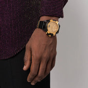  Shop Authentic Versace Icon Active Chrono Gold Dial Black Silicone Strap Unisex Watch - VEZ701623 - Luxxuri