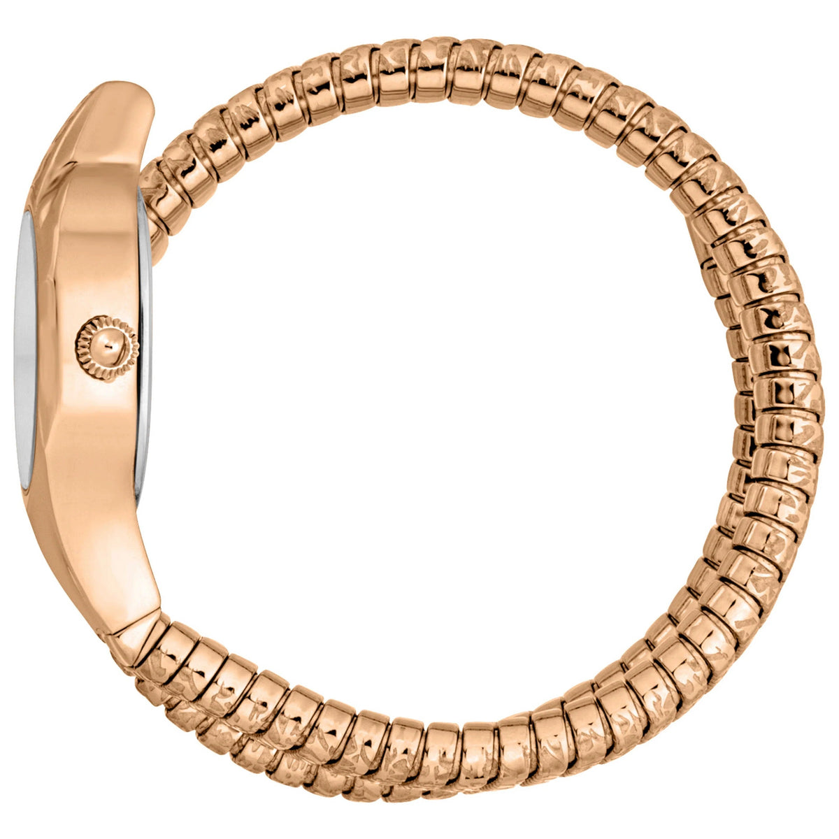 Just Cavalli Amalfi Silver Dial Rose Gold Steel Strap Watch for Women - JC1L270M0045