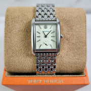 Tory Burch Eleanor White Dial Silver Steel Strap Watch for Women - TBW1069