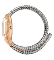 Just Cavalli Serpente Metallica Rose Gold Dial Two Tone Steel Strap Watch for Women - JC1L208M0075