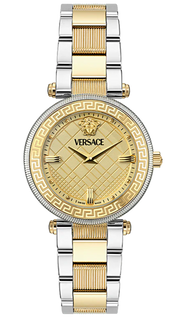  Shop Authentic Versace Reve Analog Gold Dial Two Tone Steel Strap Watch for Women - VE8B00324 - Luxxuri