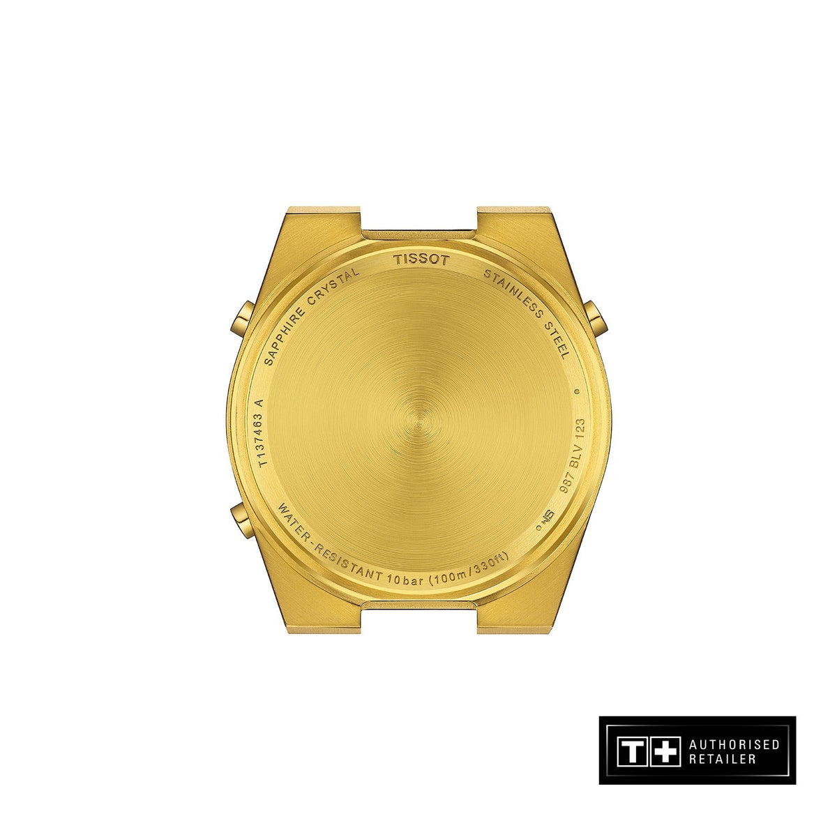 Tissot PRX Digital Quartz Gold Dial Gold Steel Strap Watch for Men - T137.463.33.020.00