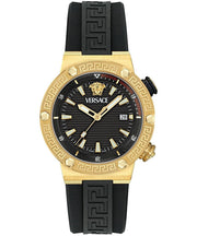  Shop Authentic Versace Greca Logo Diver Quartz Black Dial Black Rubber Strap Watch for Men - VE8G00324 - Luxxuri