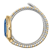 Just Cavalli Glam Evo 9 Blue Dial Two Tone Steel Strap Watch for Women - JC1L224M0075