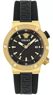  Shop Authentic Versace Greca Logo Diver Quartz Black Dial Black Rubber Strap Watch for Men - VE8G00324 - Luxxuri
